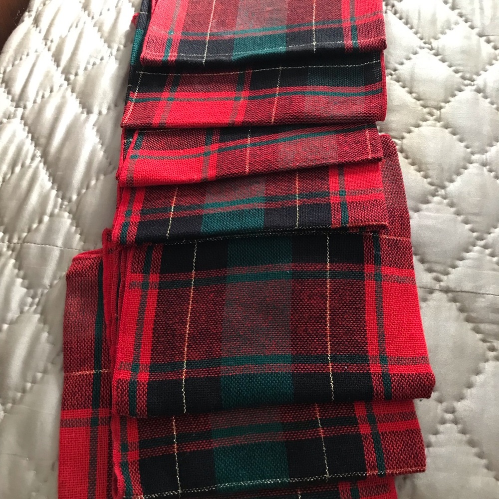 Christmas napkins set of eight